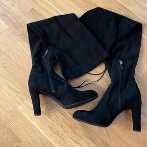 Over the knee boots. Faux suede
